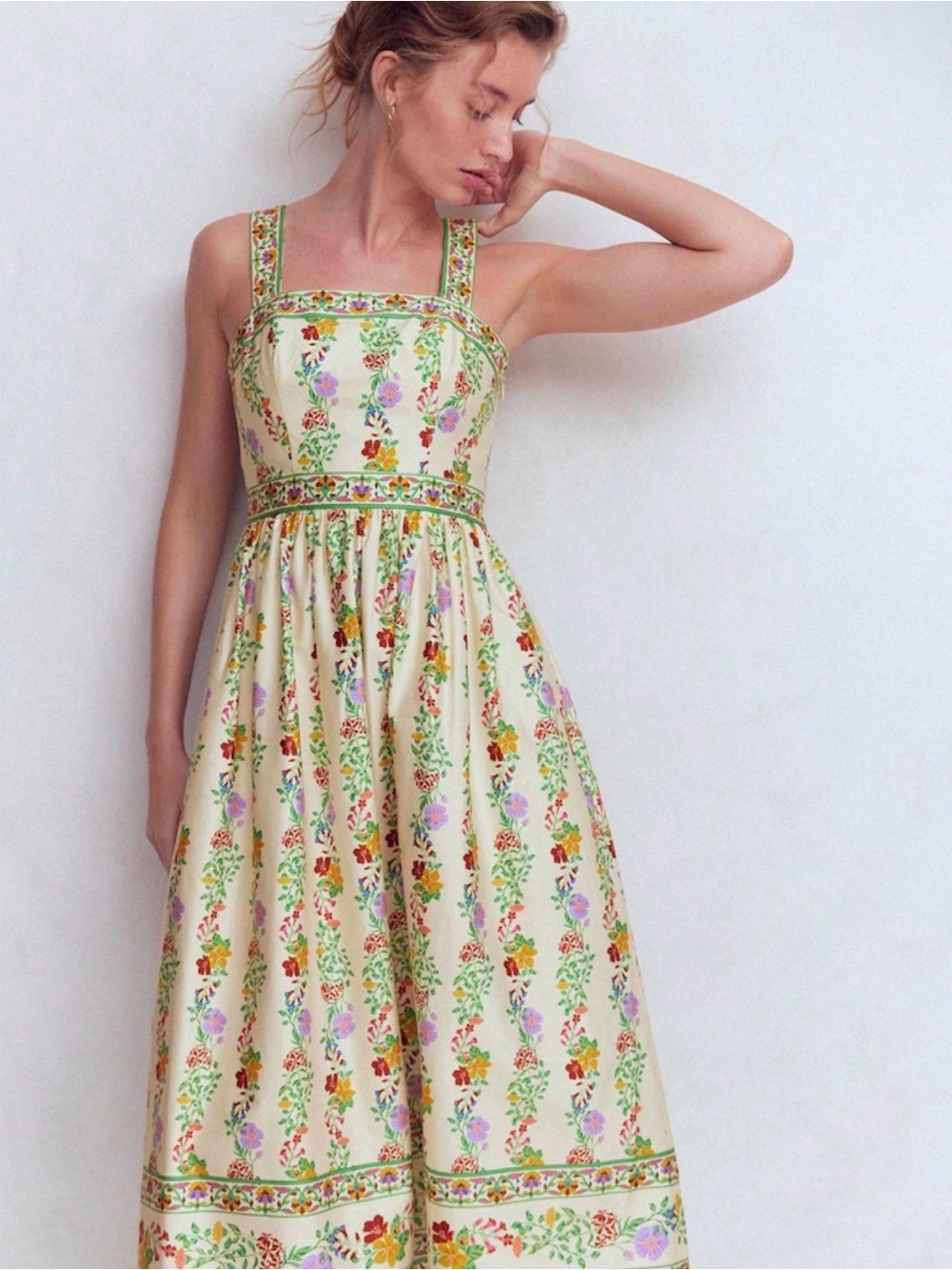 Women's White Square Neck Occasion Dress